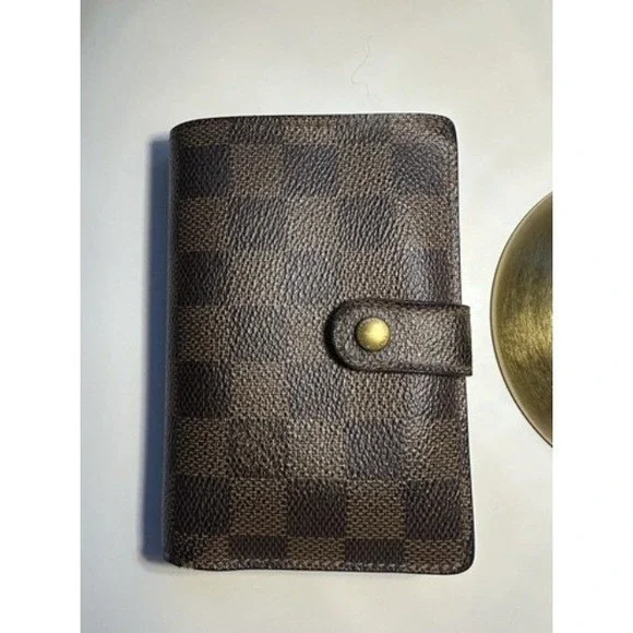 Vintage Louis Vuitton Damier Ebene Porte-Monnaie Viennois French Purse Wallet - Picture 3 of 16